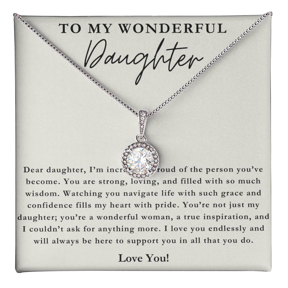 To My Wonderful Daughter - Love Necklace