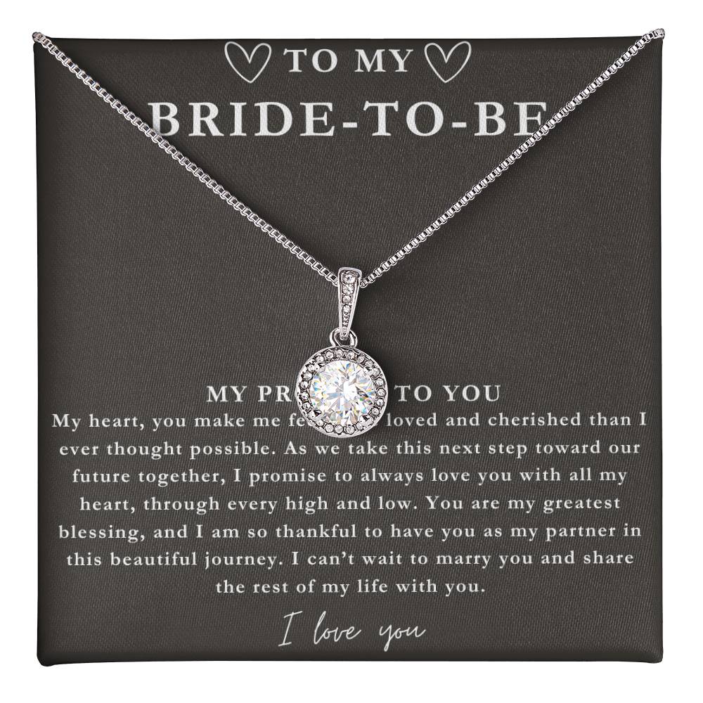 A Promise Necklace - To My Bride To Be