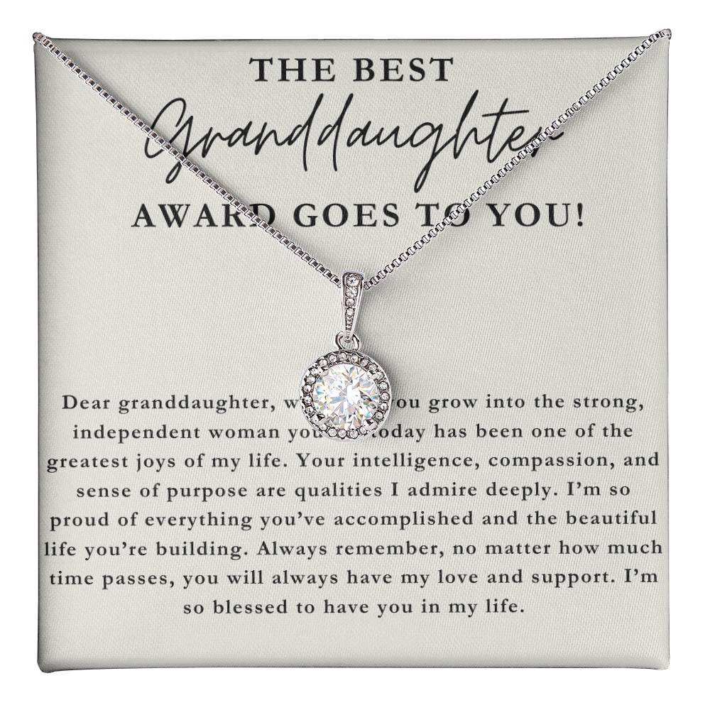 The Best Granddaughter - My Greatest Joy Necklace