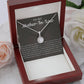 To My Mother-in-Law - Thank You Necklace