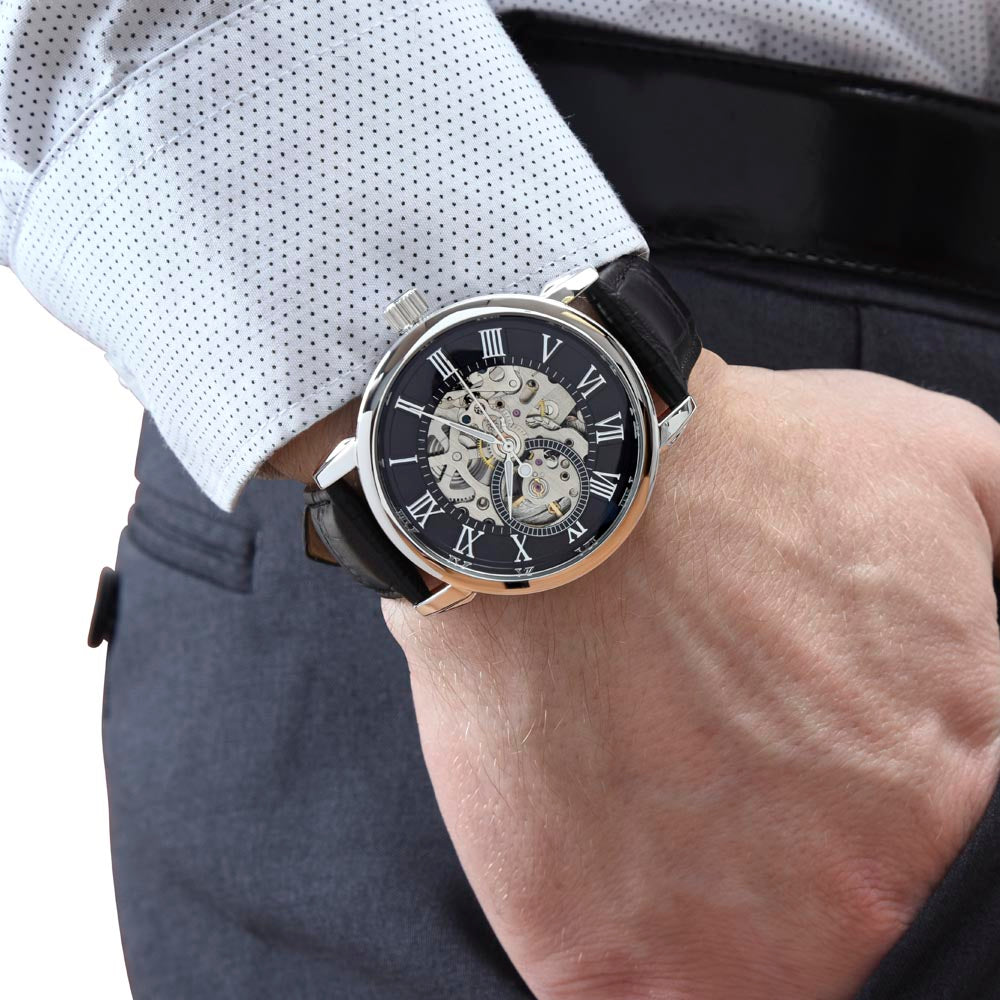 To My Husband - Men's Openwork Automatic Watch