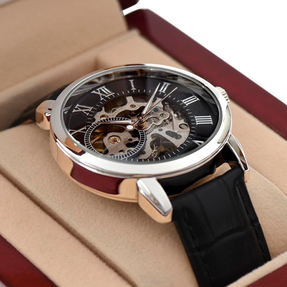 To My Husband - Men's Openwork Automatic Watch