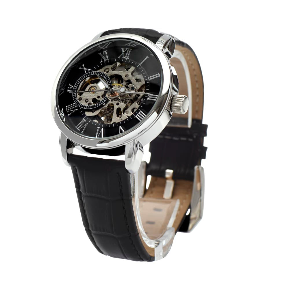 To My Husband - Men's Openwork Automatic Watch