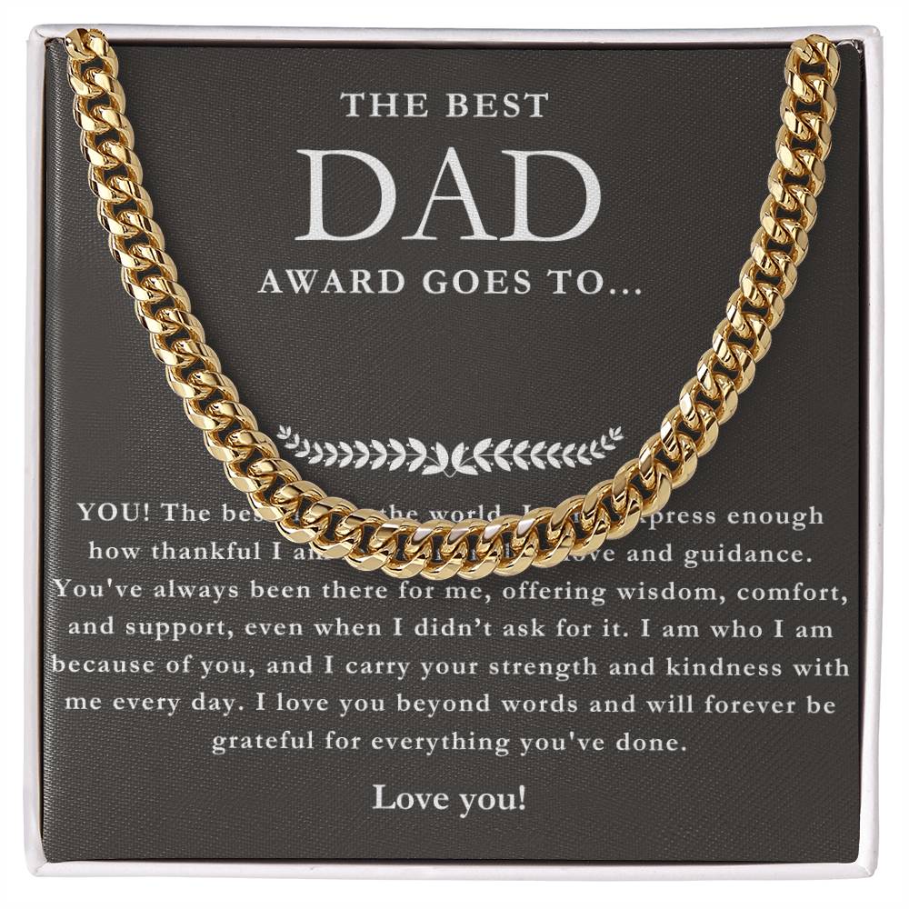 Best Dad Ever - Thank You Necklace