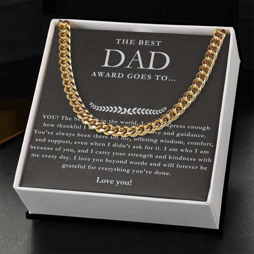 Best Dad Ever - Thank You Necklace