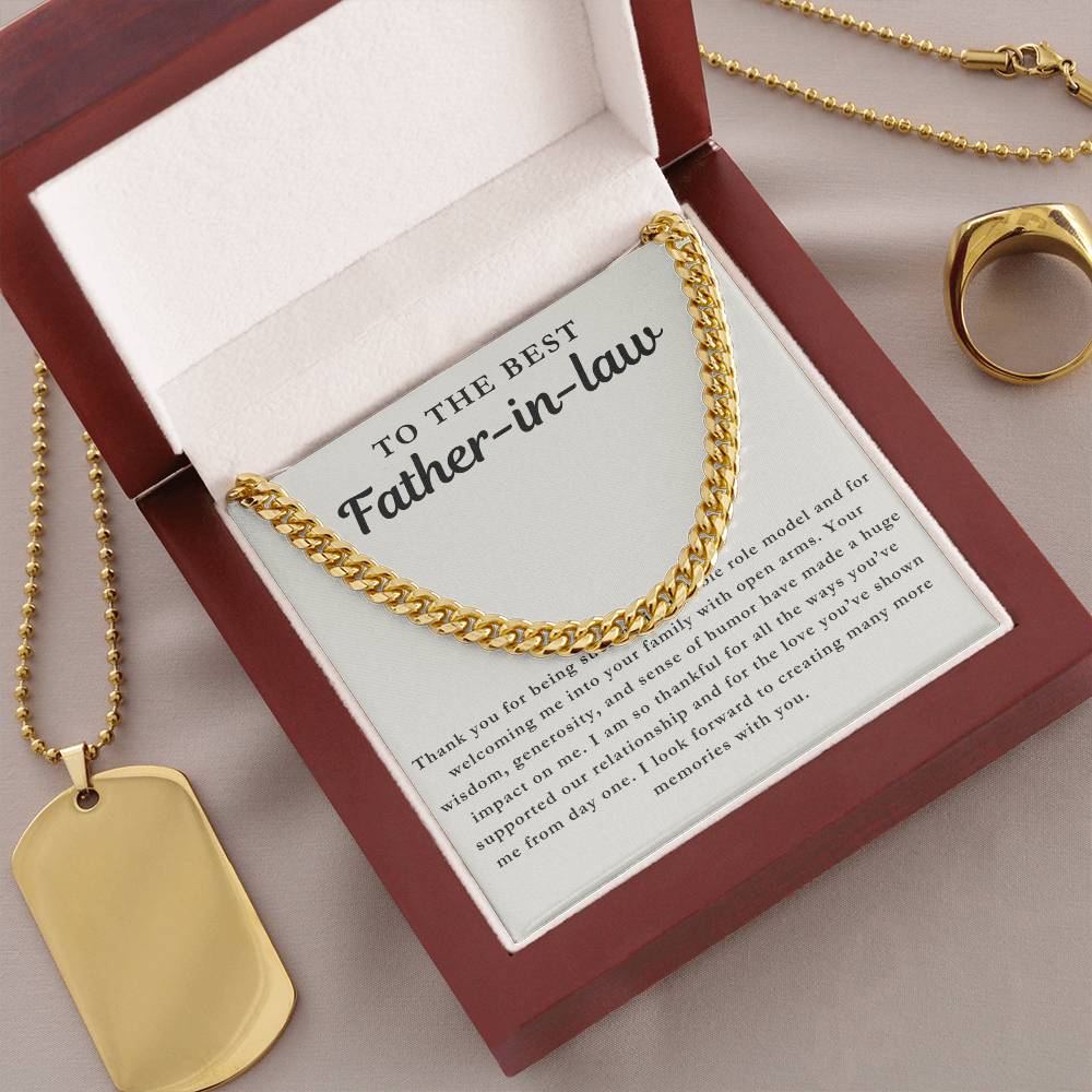 Father-in-Law - Gift For Him Necklace