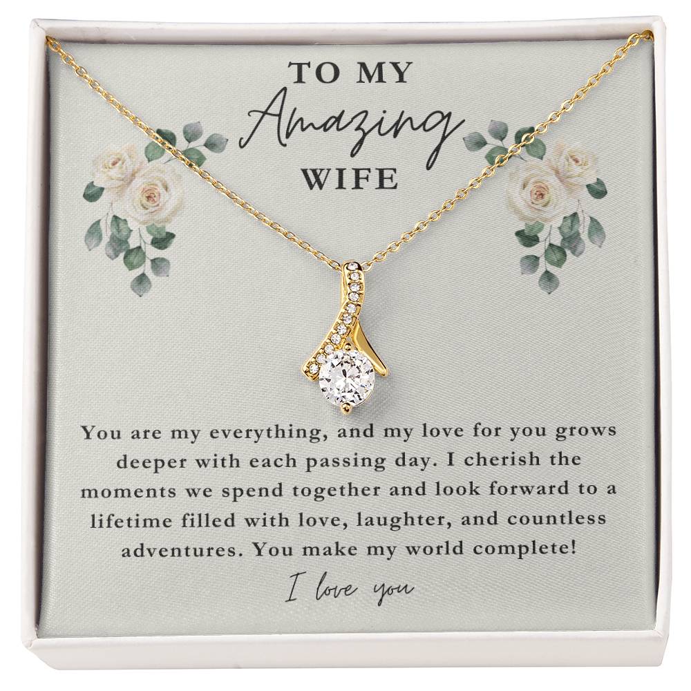 To My Amazing Wife - Blooming Necklace