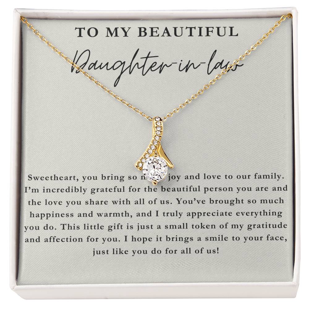 My Beautiful Daughter-in-Law Necklace Gift