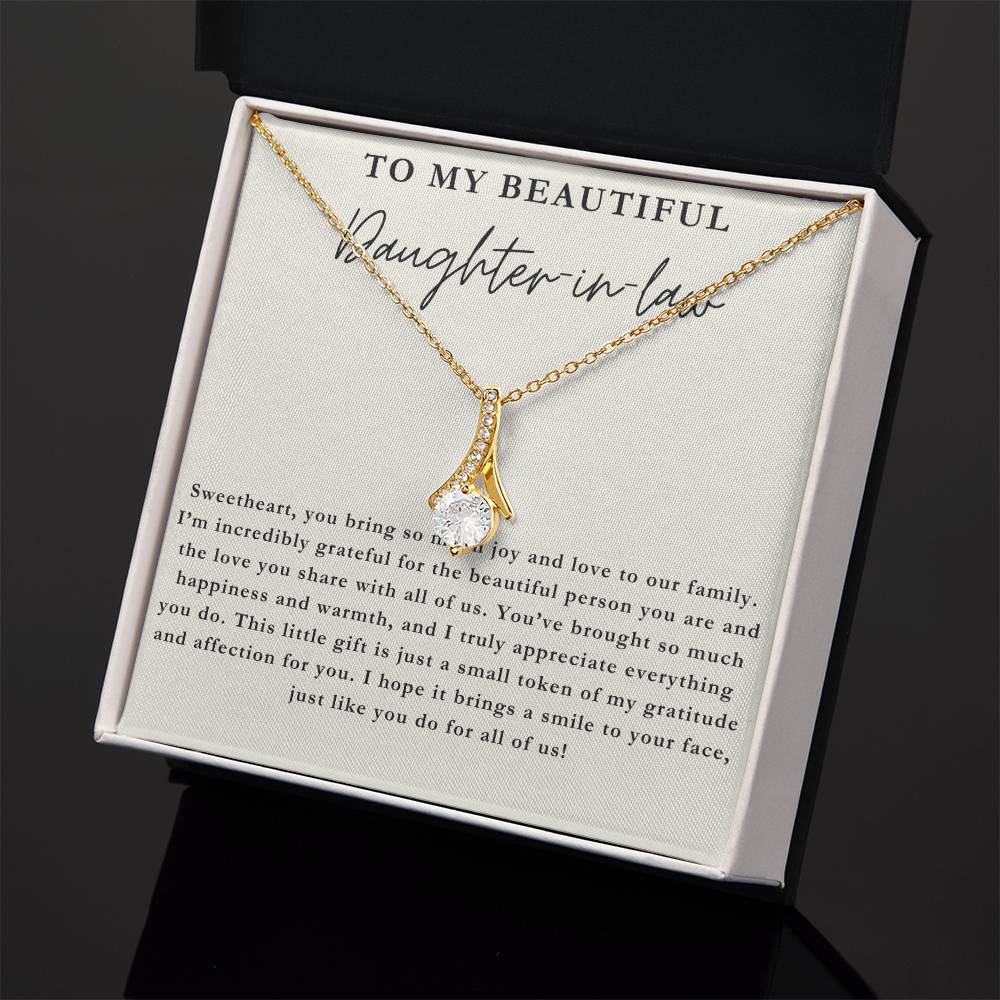 My Beautiful Daughter-in-Law Necklace Gift