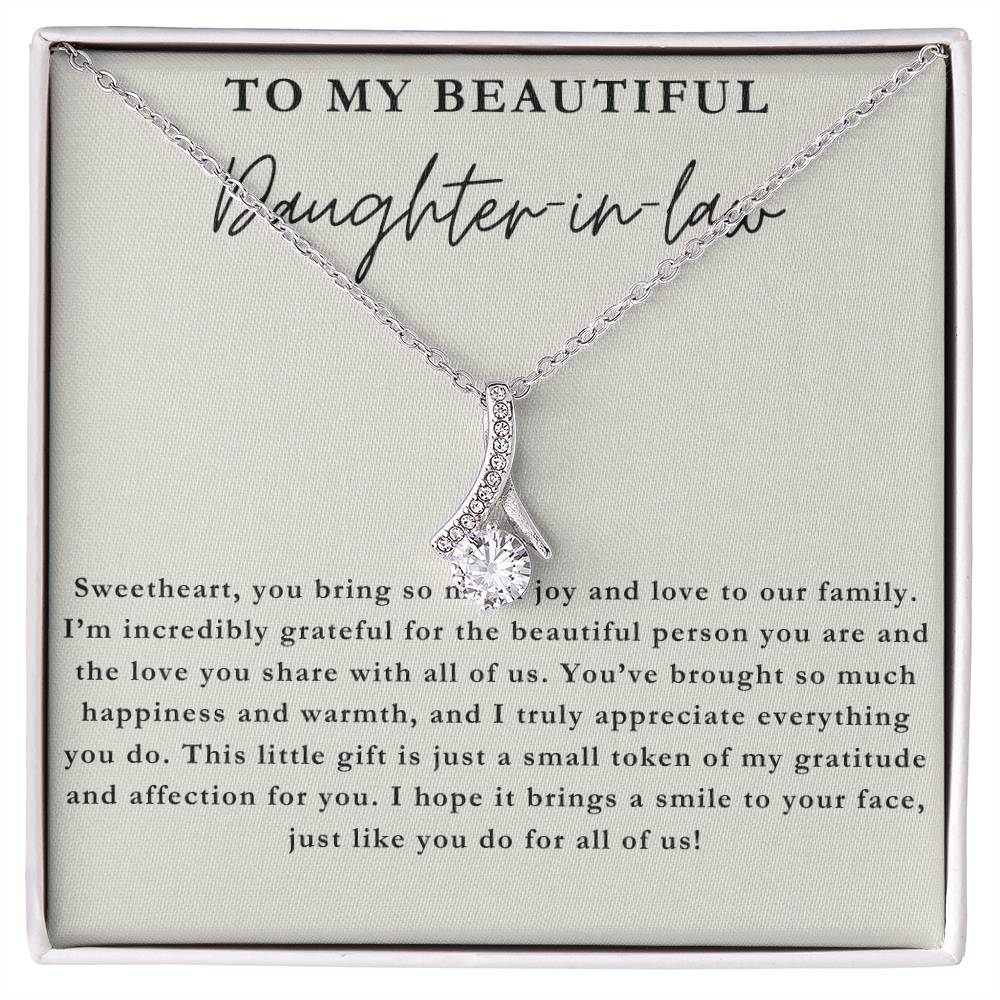 My Beautiful Daughter-in-Law Necklace Gift