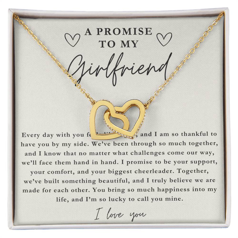 A Promise To My Girlfriend - Two Hearts Necklace