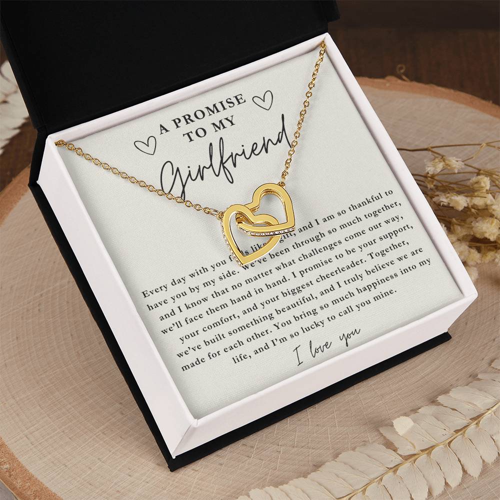 A Promise To My Girlfriend - Two Hearts Necklace