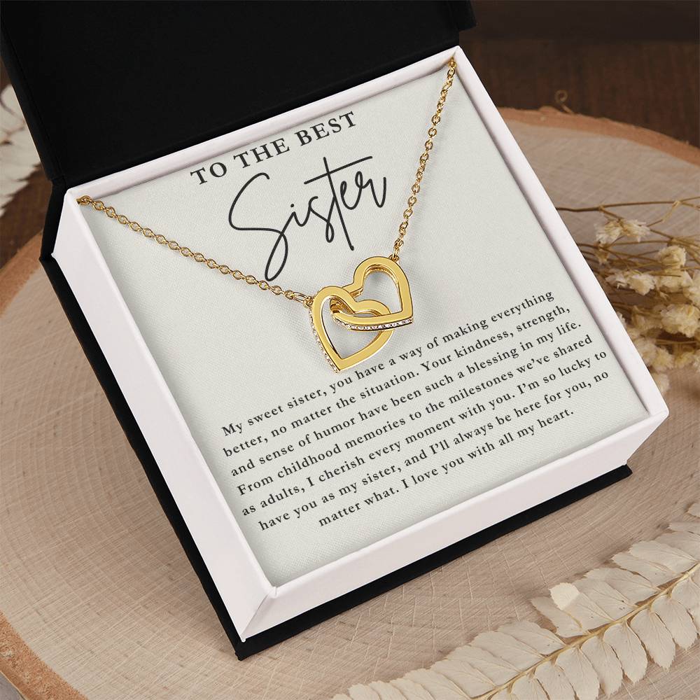 The Best Sister - Sister Necklace Gift