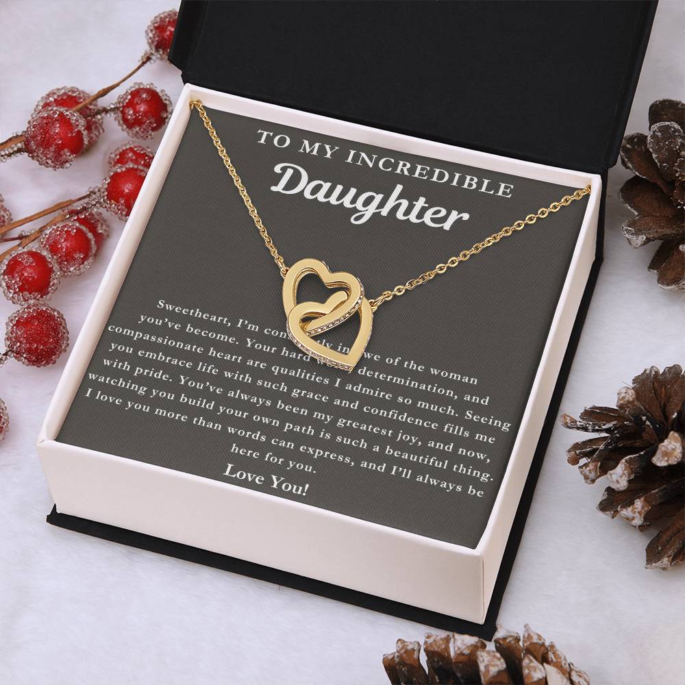 To My Incredible Daughter - You Make Me Proud Necklace