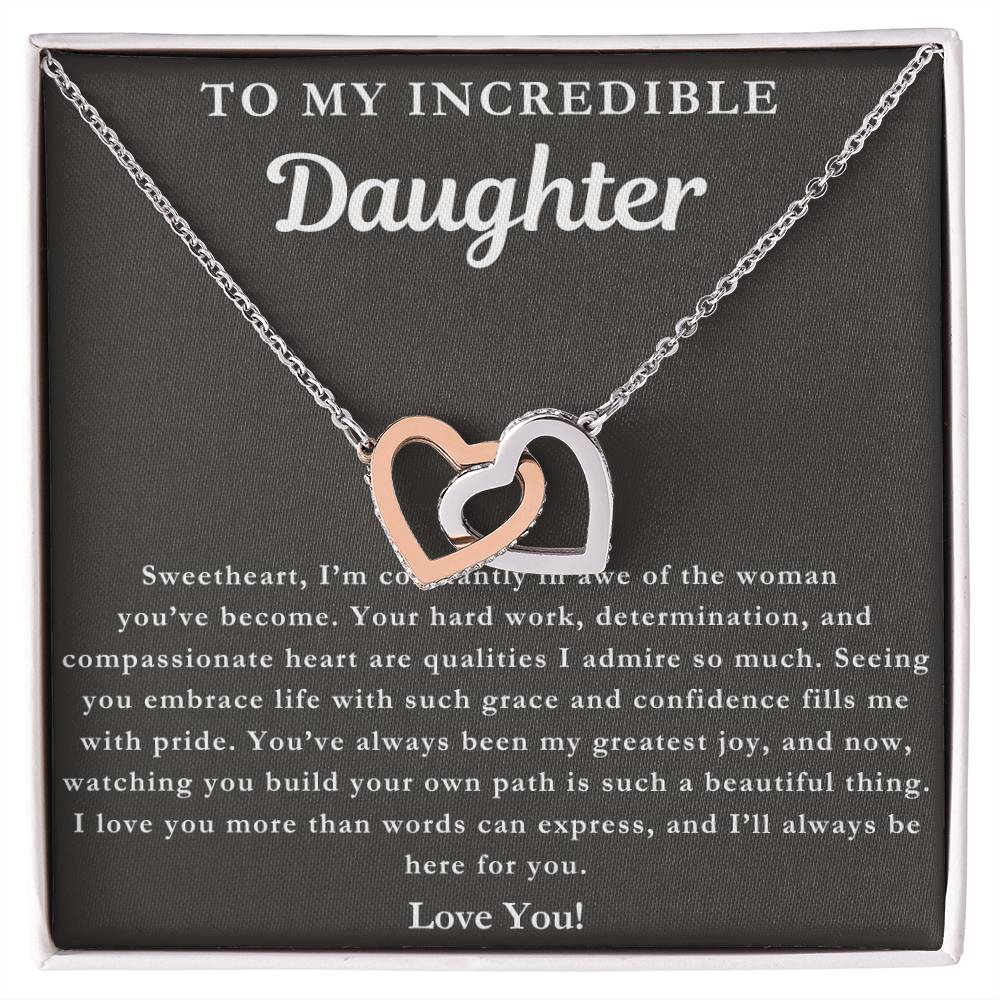 To My Incredible Daughter - You Make Me Proud Necklace