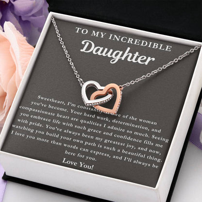 To My Incredible Daughter - You Make Me Proud Necklace