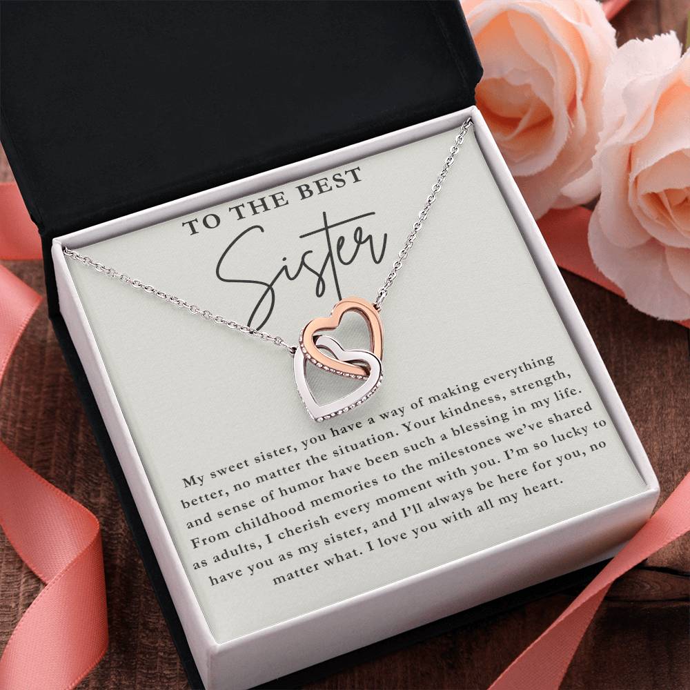 The Best Sister - Sister Necklace Gift