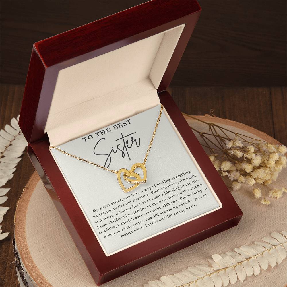 The Best Sister - Sister Necklace Gift