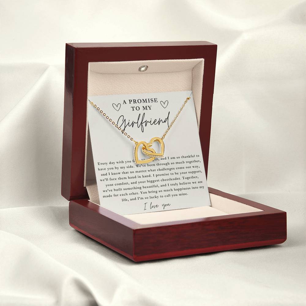 A Promise To My Girlfriend - Two Hearts Necklace