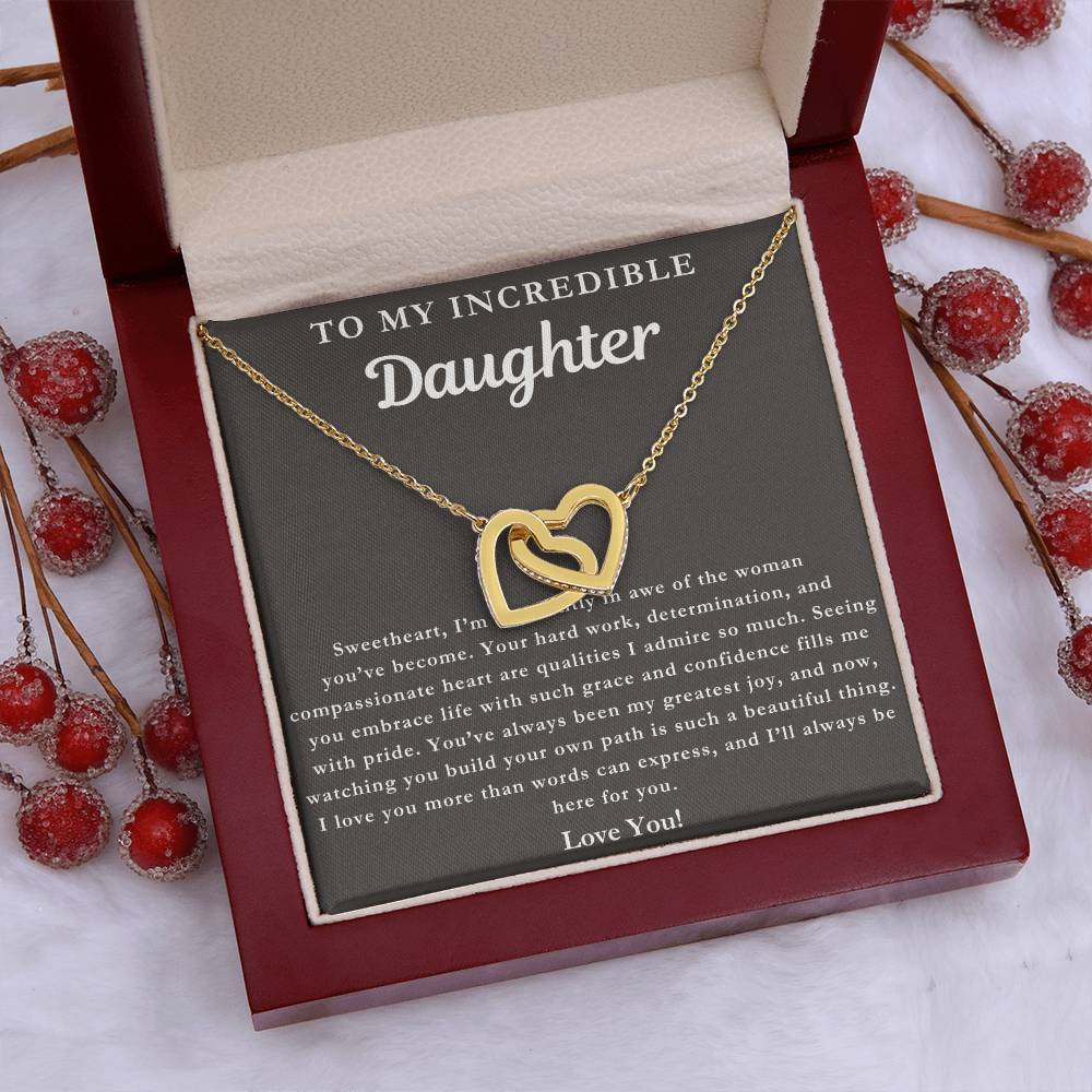 To My Incredible Daughter - You Make Me Proud Necklace