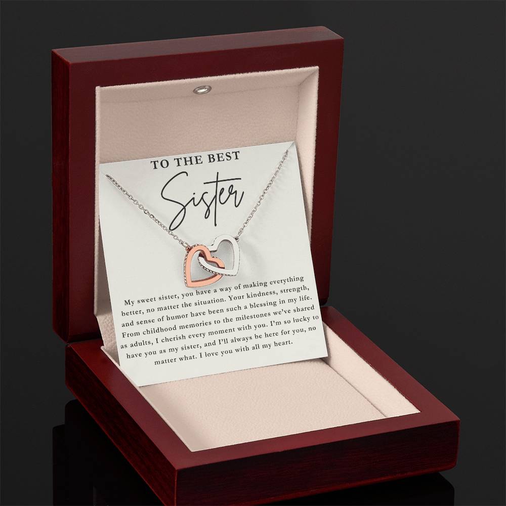 The Best Sister - Sister Necklace Gift