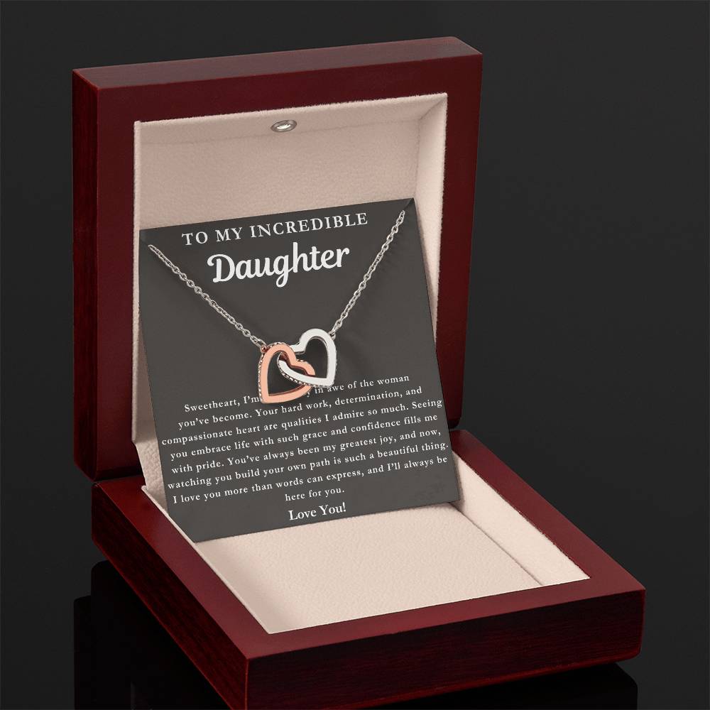 To My Incredible Daughter - You Make Me Proud Necklace