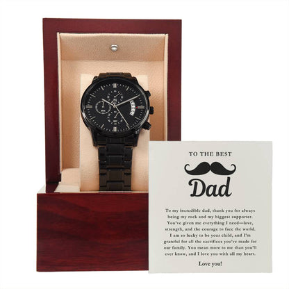 Best Dad Ever - Sleek Watch Gift