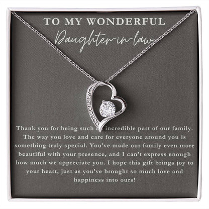 Forever Love Necklace - Daughter-in-Law Gift