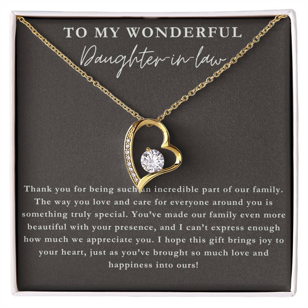 Forever Love Necklace - Daughter-in-Law Gift